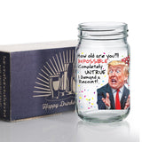 Funny Trump Birthday Glass - Trump Birthday Gifts for Men, Donald Trump Gifts for Men, Funny Birthday Gift for Women, Trump Gifts, Birthday Gift for Husband, Trump Stuff, Maga Merch (SHOT GLASS)