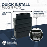 LandAirSea Sync + 12 Month Prepaid Subscription. Global GPS Tracker for Vehicles. Real-Time Tracking for Vehicle, Assets, Teens, and Elderly.