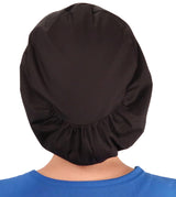 Sparkling EARTH Riley Medical Scrub Caps with Flat Front and Roomy Back - Adjustable Cord Lock Closure - Made in The USA!