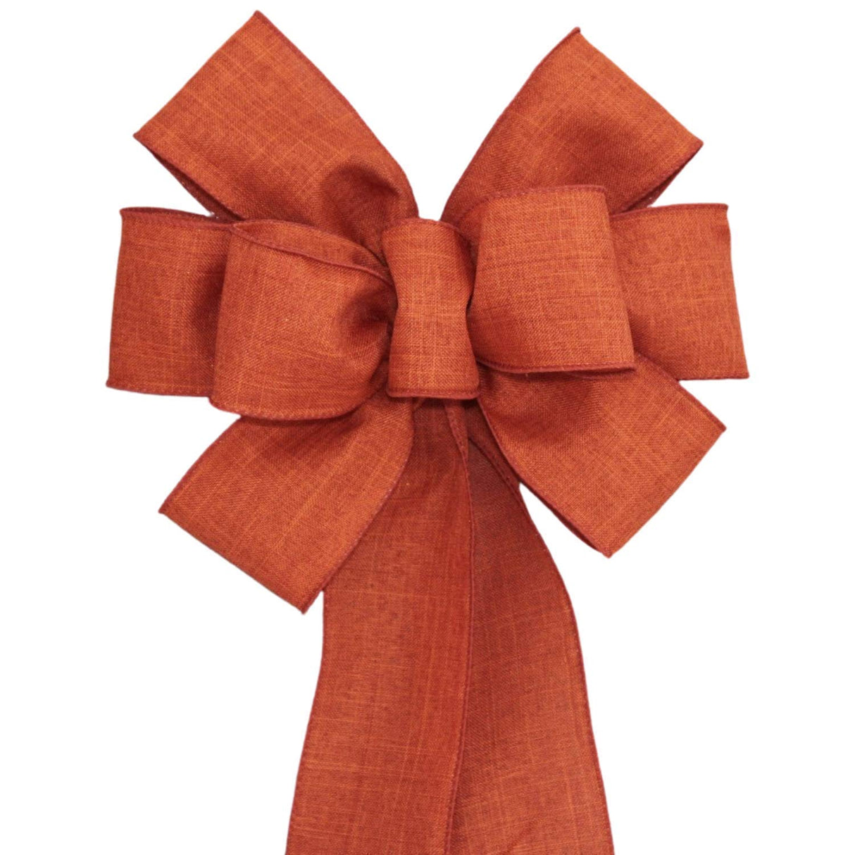 Red Rustic Wreath Bow - Red Christmas Bow by Package Perfect Bows – Made in USA (8 inch bow)