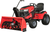 Craftsman CMXGZBF71248371 42 Inch Snowthrower; Lawn and Garden Tractor Attachment for Easy Snow Removal; 12 Inch Diameter Serrated Input Auguers' Raise and Lower Snowthrower from Seat of Tractor
