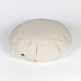 Meditation Cushion, Round, Buckwheat Husk Filled, Floor Pillow or Cushions, Yoga Seat, Zafu, Made in the USA