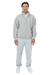 Los Angeles Apparel Heavy Fleece X Half Zip Sweater (Piece Dye)