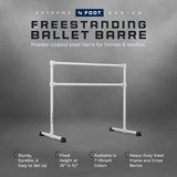 VITA Barre Portable Freestanding Double Ballet Barre, Extreme, Steel | Fixed Height, Made in USA, Home or Gym Exercise Equipment for Kids & Adults | Dance, Fitness, Pilates