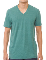YURO-K Men's Short Sleeve V-Neck T-Shirt Premium Cotton Classic Short Sleeve V-Neck T-Shirt