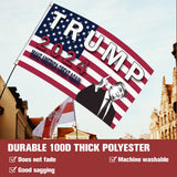 TRUMP 2024 Flag 3x5 outdoor made in usa Double Sided 3ply Make America Great Again Heavy Duty PresidentTrump Flags 2024 for Indoor Outdoor Decorations
