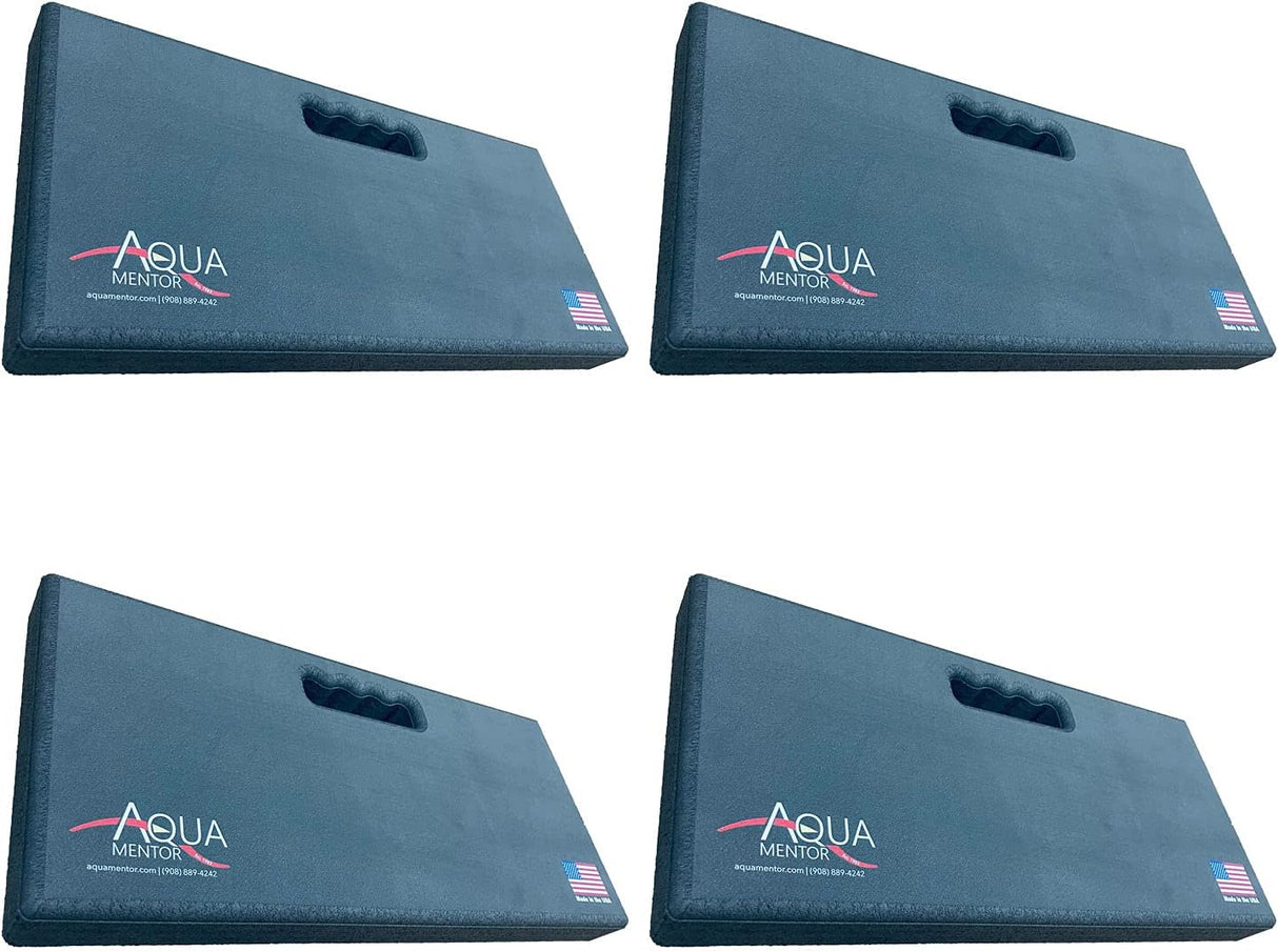 Kneeling Pad - Made in The USA - Firm, Durable and Thick Garden or Mechanics Foam Kneeling Pad, Great for Use Around The House, Garden, Job or Shop(17.5” x 8.0” x 1.5”, Black, 4-Pack)