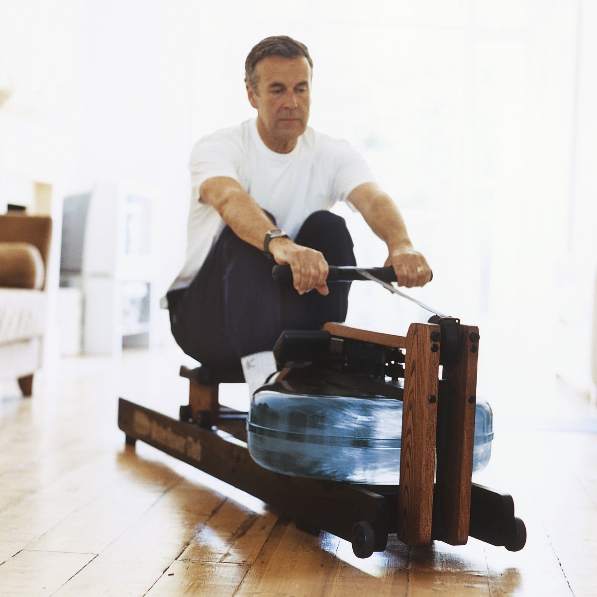 WaterRower Club Rowing Machine with S4 Monitor | USA Made Water Rower | Original Handcrafted Erg Machine for Home Use & Gym | Best Warranty
