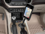 WeatherTech CupFone with Extension – Adjustable, Universal Cup Holder Phone Mount Accessory for Car – Compatible with iPhone & Other Smartphones – Open Access Design for Cell Phone Charging