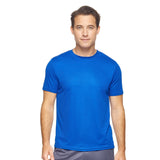 Expert Brand USA-Made Men's Oxymesh Crewneck Short Sleeve Active T-Shirt for Sports Hiking Running Gym