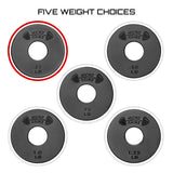 Micro Gainz Standard 1-Inch Center Hole Weight Plates, Set of 2 Black Fractional Plates Choose Set (.25LB-1.25LB), Designed for Standard 1-inch Barbells & Dumbbells, Made In USA