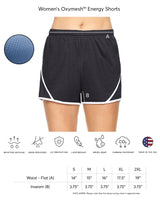 Expert Brand USA-Made Women's Oxymesh Dry Fit Athletic Running Shorts