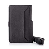 Dango Slim Minimalist Wallet & Document Holder for Men - Dtex Water Resistant - Bifold, Black