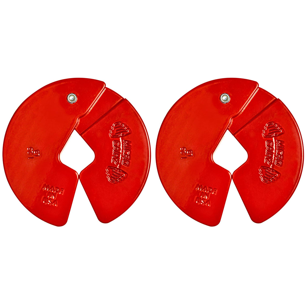 Micro Gainz Dumbbell Fractional 1.25lb Weight Plate, Ideal for Micro Loading, (Choose Color) 2 Piece Fractional Weight Plates, Designed for Dumbbell Training, Made In USA