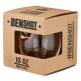 BenShot Bulletproof Wine Glass with real bullet