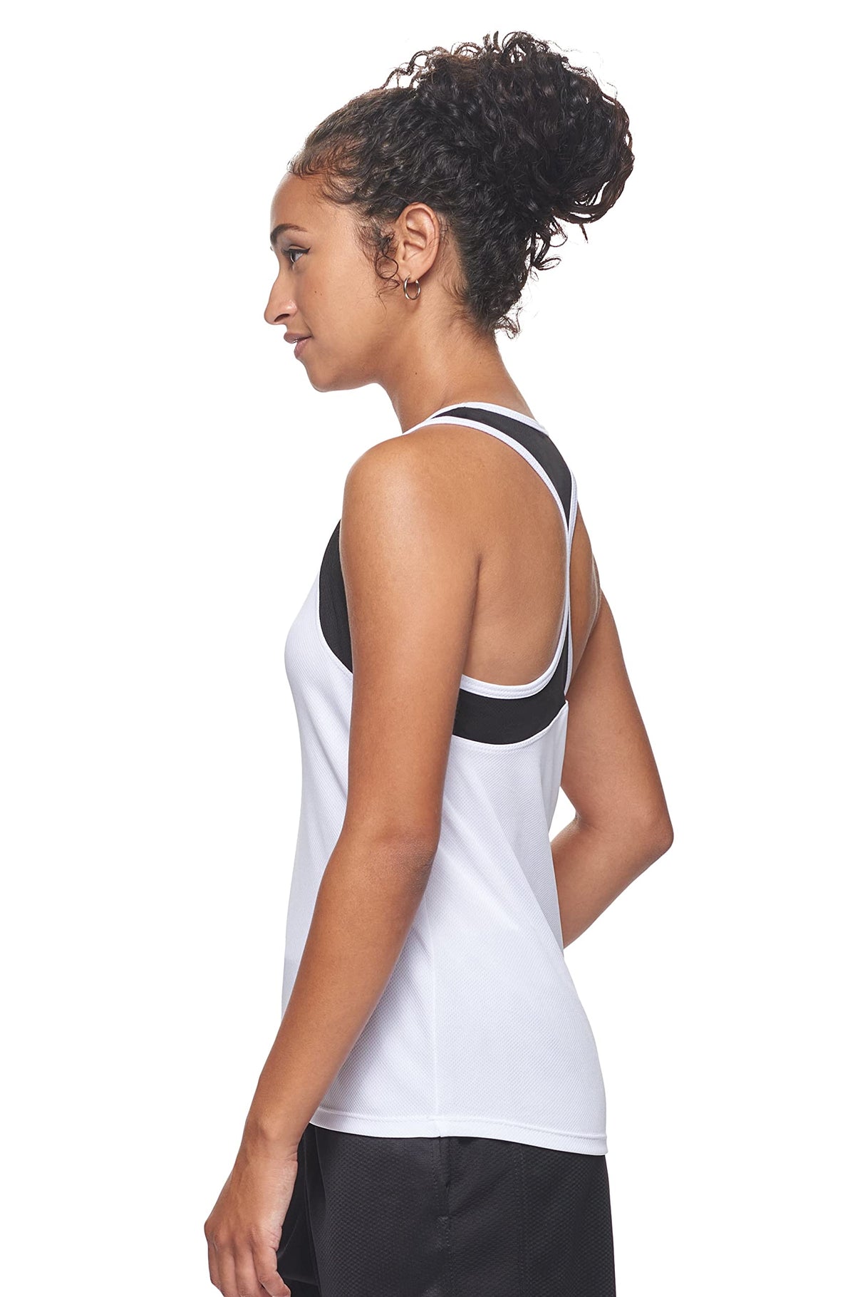 Expert Brand USA-Made Women's Oxymesh Dry Fit Sleeveless Tank Top Athletic Shirt