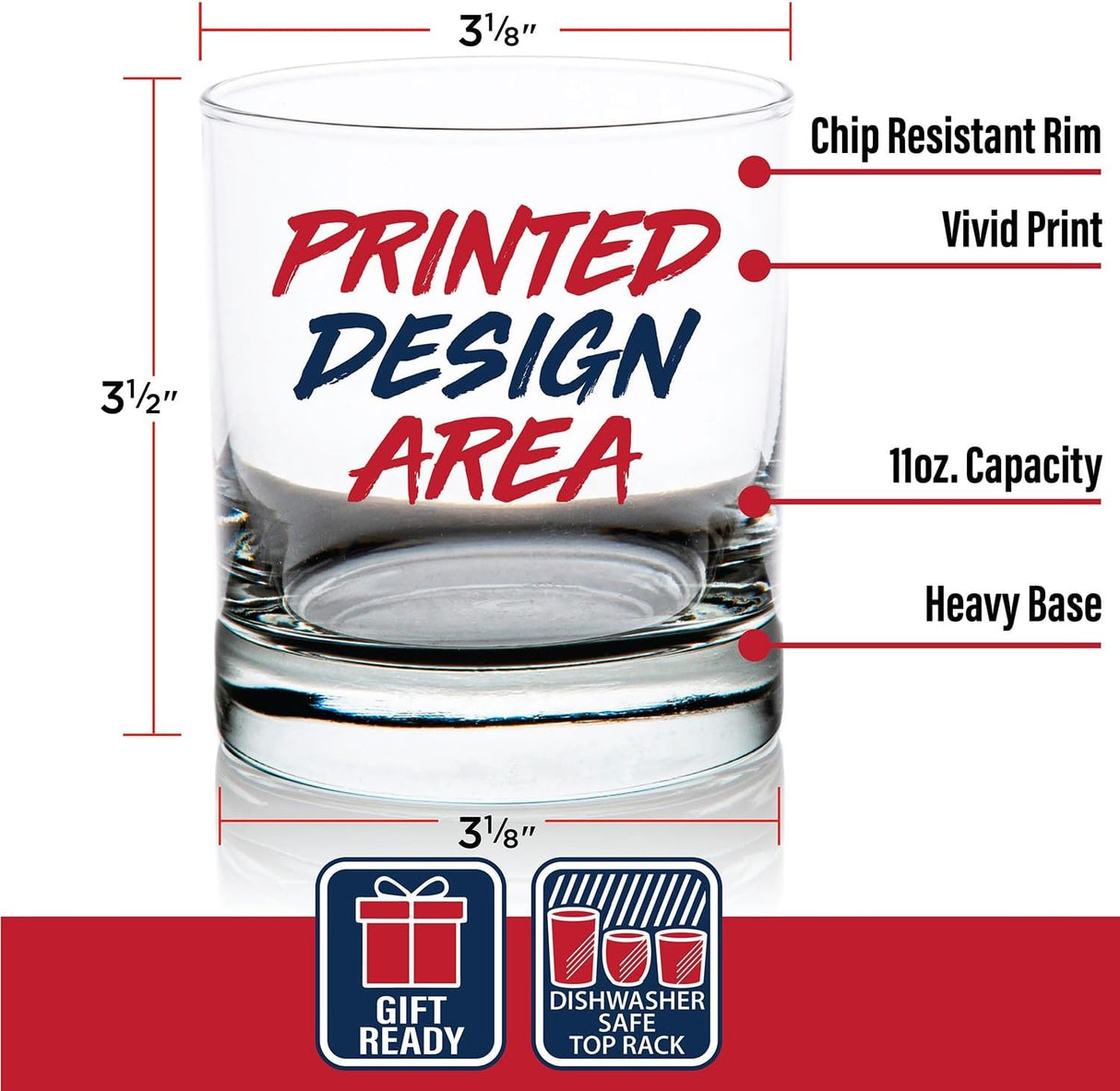 100% MAGA, Maga Party Novelty Glass Made in the USA 10.5 oz Whiskey Glass for Dad, Gift for Husband, Stepfather Gift Idea, Unique Gifts for Men, Trump Stuff, Maga Merch