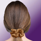 Velvet Scrunchies 3-Pack Gift Set Premium Plush Ponytail Holder Made in the USA Burgundy Forest Black