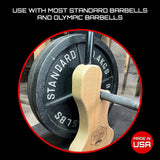 Micro Gainz Wooden Jack Stand, Deadlift Platform for Loading & OffLoading Barbell Weight Plates, Designed for Deadlifting, Powerlifting, and Weightlifting, Wooden Barbell Jack Made in the USA