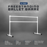 VITA Barre Portable Freestanding Double Ballet Barre, Extreme, Steel | Fixed Height, Made in USA, Home or Gym Exercise Equipment for Kids & Adults | Dance, Fitness, Pilates