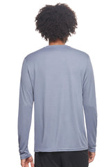 Expert Brand USA-Made Men's Oxymesh Dry Fit Athletic Long Sleeve Shirt