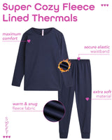 Sweet Hearts Thermal Underwear Set – 2 Piece Fleece Lined Top and Long Johns - Performance Base Layer Set: Made in USA