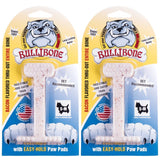 Bullibone Nylon Dog Chew Toy Nylon Bone - Improves Dental Hygiene, Easy to Grip Bottom, and Permeated with Flavor (Bacon, Large - 2 Pack)