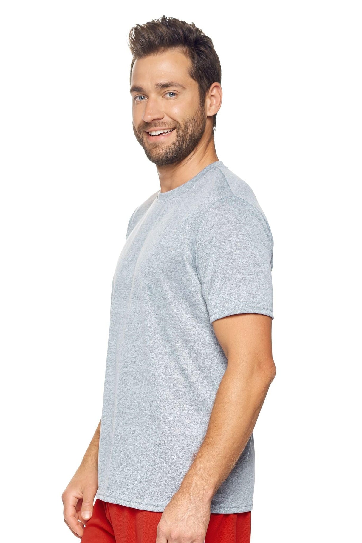 Expert Brand USA-Made Men's Activewear Short Sleeve Natural-Feel Jersey Crewneck T-Shirt