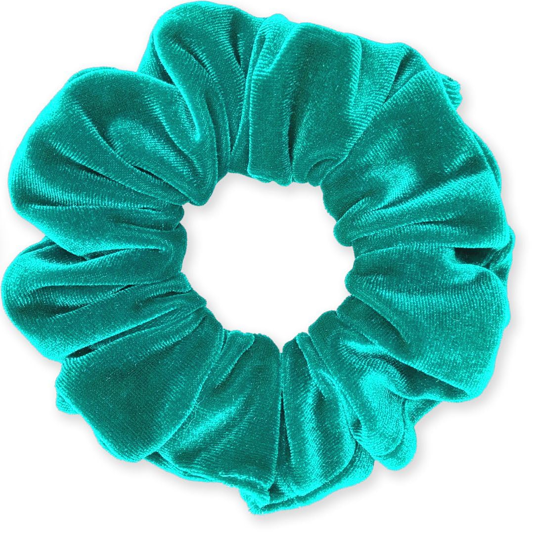 Velvet Scrunchies Premium Plush Soft Ponytail Holder Made in the USA Black
