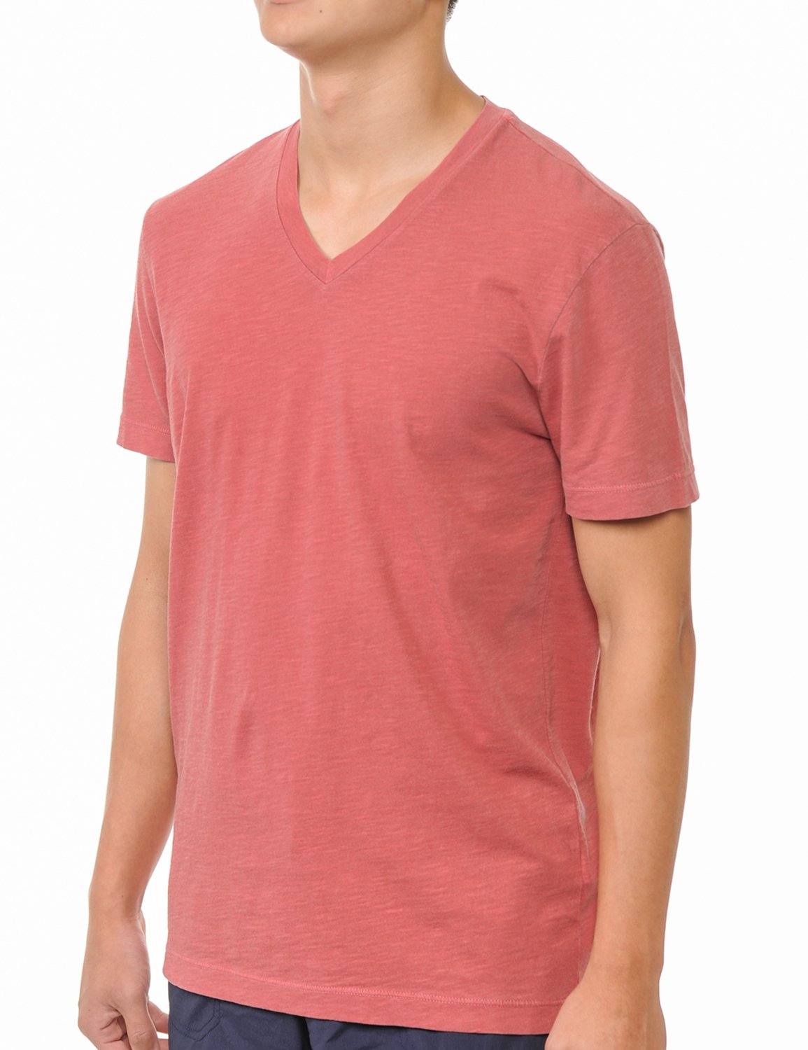 YURO-K Men's Short Sleeve V-Neck T-Shirt Premium Cotton Classic Short Sleeve V-Neck T-Shirt