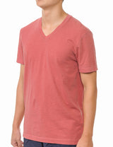 YURO-K Men's Short Sleeve V-Neck T-Shirt Premium Cotton Classic Short Sleeve V-Neck T-Shirt
