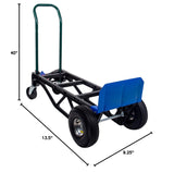 700 lb Capacity Ultra Lightweight Super Strong Nylon Convertible Hand Truck & Dolly