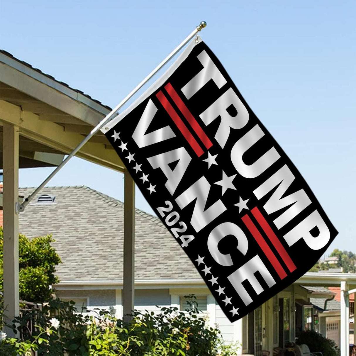 Trump Vance Flag 2024 Outdoor 3x5 Ft Double Sided Blue Trump Vance for President Flag Banner Made in USA Heavy Duty 3 Ply Thick Polyester Material with 2 Metal Grommets