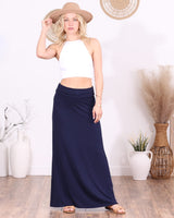 Popana Womens Long Maxi Skirt - Made in USA Long Skirts for Women Trendy - Casual Convertible Sundress Plus Size Maxi Skirt