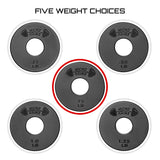 Micro Gainz Standard 1-Inch Center Hole Weight Plates, Set of 2 Black Fractional Plates Choose Set (.25LB-1.25LB), Designed for Standard 1-inch Barbells & Dumbbells, Made In USA