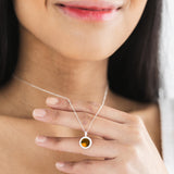 Bottled Up Designs Handmade Color Dot Necklace, Recycled Antique Mason Jar, Made in USA, Birthday Gifts, Mothers Day, Women, Anniversary (Mason Jar Aqua)