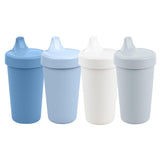 Re-Play Made in USA 10 Oz. Sippy Cups for Toddlers, Pack of 4 - Reusable Spill Proof Cups for Kids, Dishwasher/Microwave Safe - Hard Spout Sippy Cups for Toddlers 3.13" x 6.25", Desert Roses
