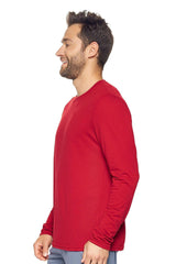 Expert Brand USA-Made Men's TriTec Activewear Performance Long Sleeve Crewneck Shirt