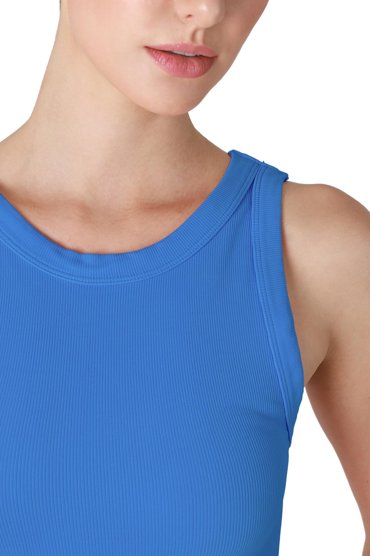 NIKIBIKI Women Seamless Reversible Ribbed Tank Top, Made in U.S.A, One Size