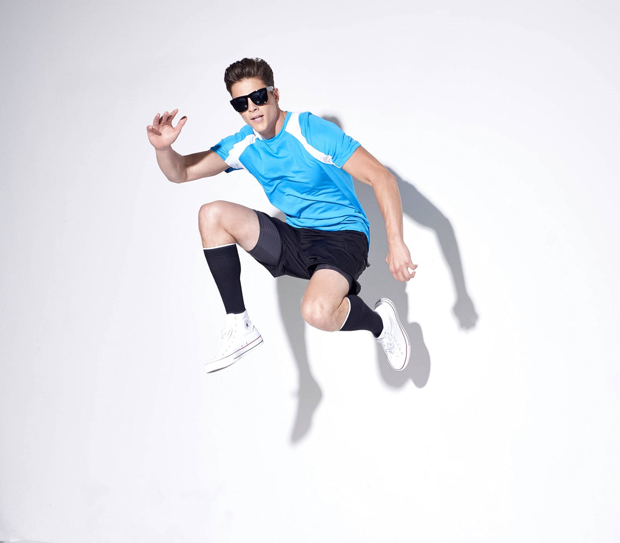 Expert Brand USA-Made Men's Drimax Dry Fit Raglan Colorblock Athletic T-Shirt