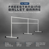 VITA Barre Portable Freestanding Double Ballet Barre, Extreme, Steel | Fixed Height, Made in USA, Home or Gym Exercise Equipment for Kids & Adults | Dance, Fitness, Pilates