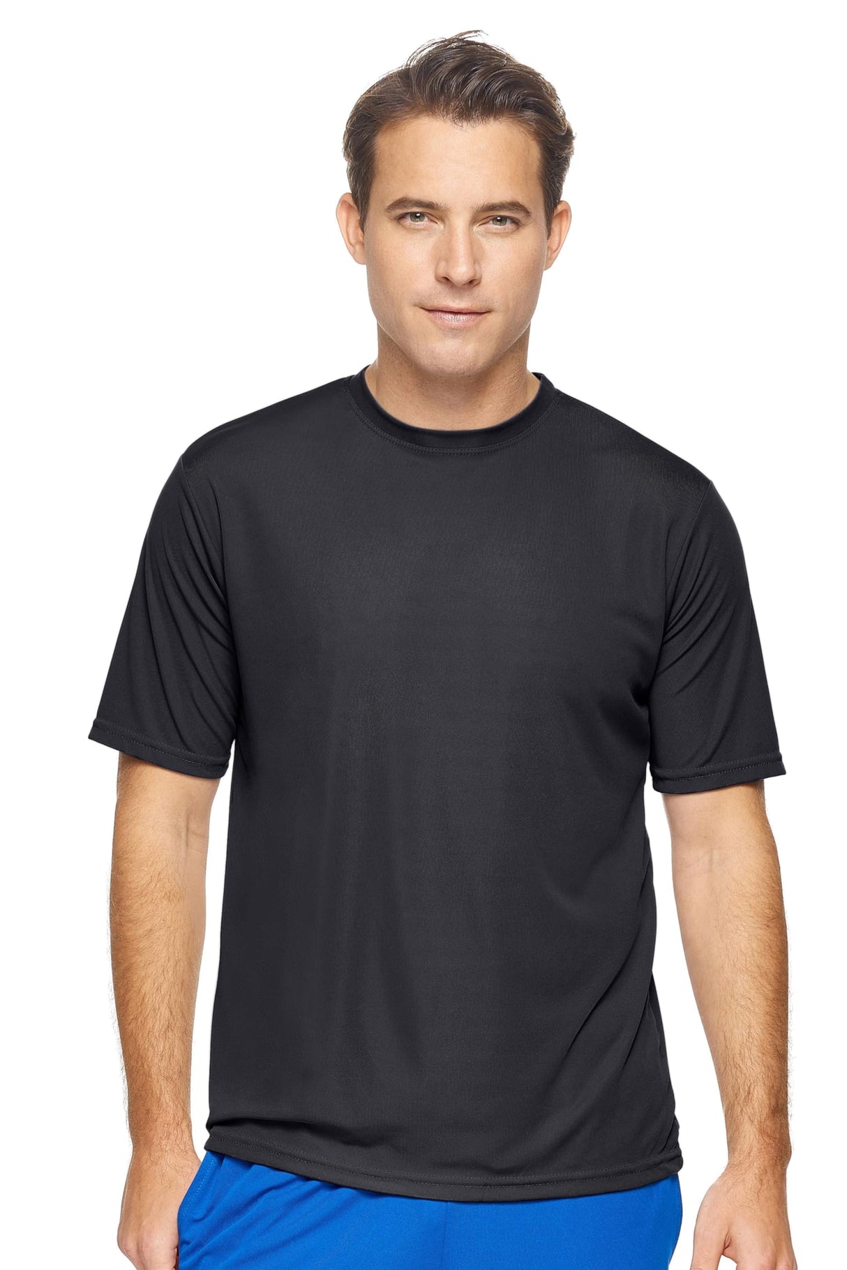 Expert Brand USA-Made Men's Drimax Short-Sleeve Active T-Shirt for Training Gym Hiking Workout