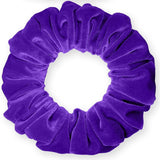 Velvet Scrunchies Jumbo Size Plush Big Ponytail Holders Thick Braided Locked Hair Big Made in the USA Green Pine