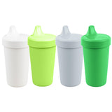 Re-Play Made in USA 10 Oz. Sippy Cups for Toddlers, Pack of 4 - Reusable Spill Proof Cups for Kids, Dishwasher/Microwave Safe - Hard Spout Sippy Cups for Toddlers 3.13" x 6.25", Desert Roses