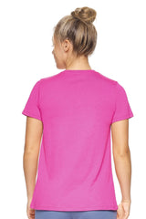 Expert Brand USA-Made Women's MoCA Cotton Blend V Neck T-Shirt