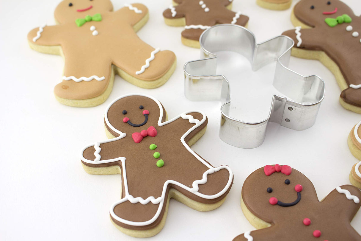 Happy Gingerbread Man Cookie Cutter, Large 5.25" by Ann Clark Cookie Cutters