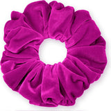 Velvet Scrunchies King Size Leopard XXL Plush Ponytail Holders Oversized Big Made in the USA