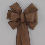 Red Rustic Wreath Bow - Red Christmas Bow by Package Perfect Bows – Made in USA (8 inch bow)