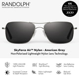 Randolph USA | Archer Aviator Classic Sunglasses for Men 100% UV