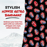 B53 100% Cotton Paisley Bandanas Made in the USA - Stylish Headband, Handkerchief, Scarf - 21 inch x 21 inch